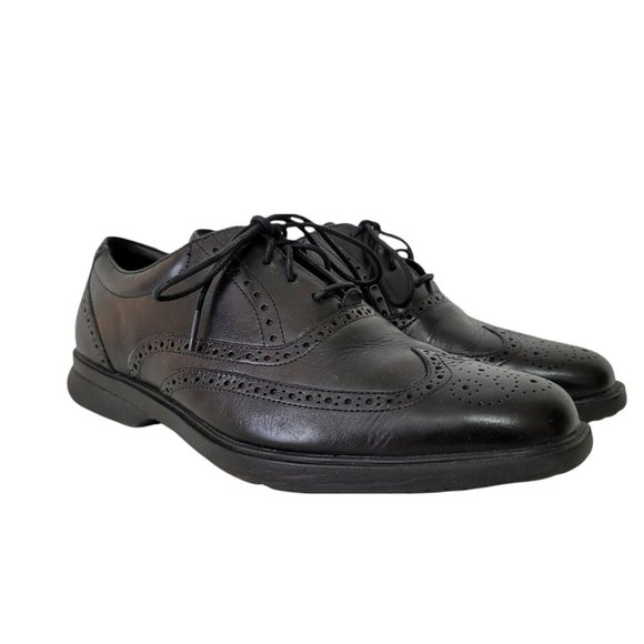 Rockport DresSports Shoes Mens 8W Black Casual Dress K32570 - Picture 2 of 8
